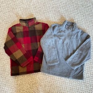 🍁 GYMBOREE boys fleece quarter zip - size 5/6